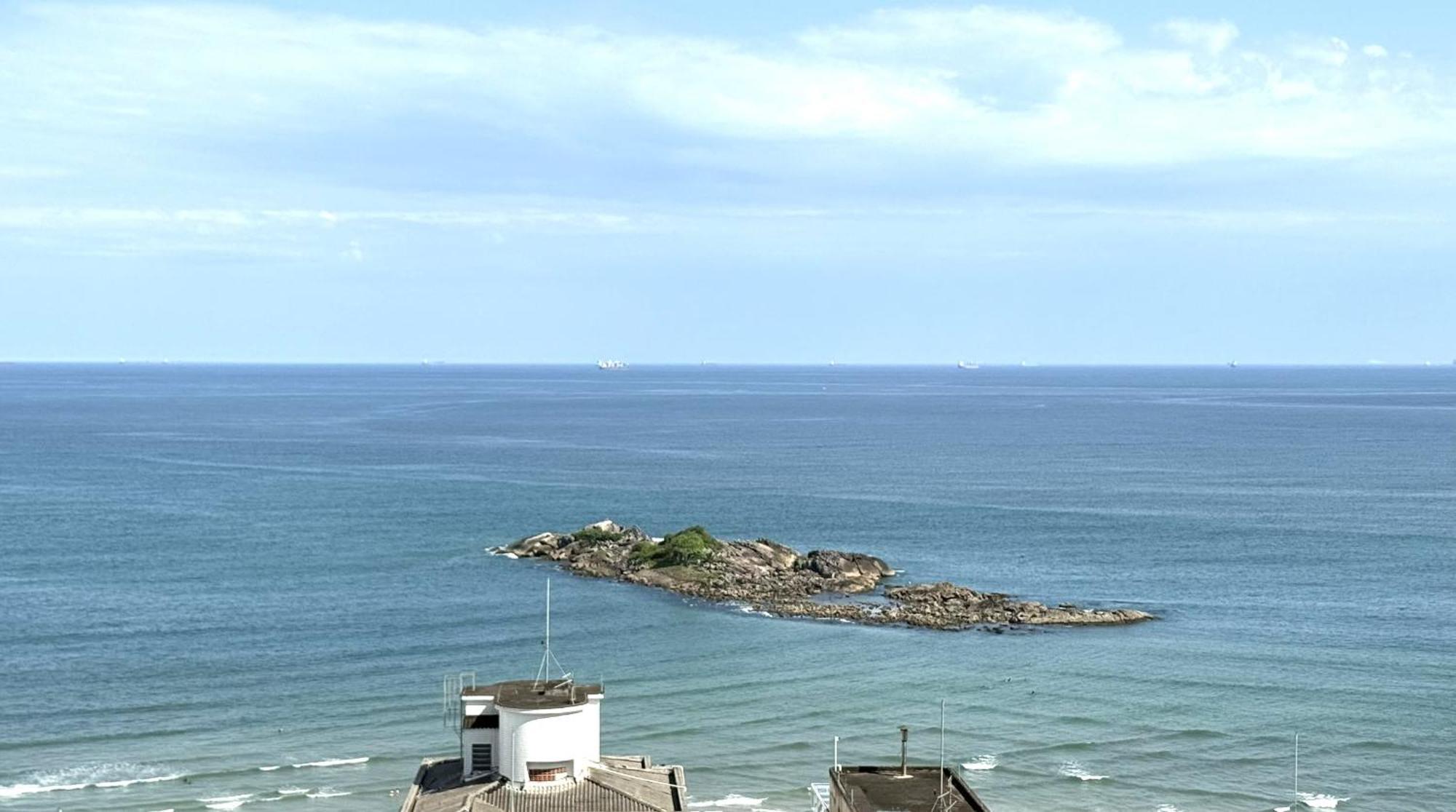 Flat A 1 Quadra Da Praia Das Pitangueiras - Ar Condicionado - 6 Pessoas Guarujá Dış mekan fotoğraf